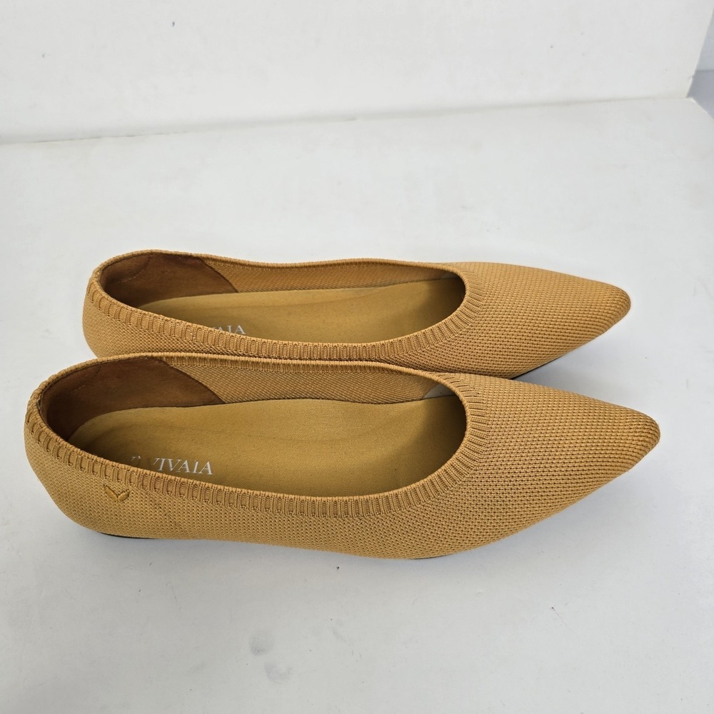 Vivaia Aria 5 Pointed-Toe Ballet Flats Shoes Ginger Yellow Women's 9 39.5 Womens - Picture 3 of 13